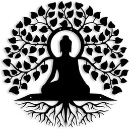 Auromin Metal Buddha Hanging Wall Decor Art for Living Room | Metal Wall Art for Bedroom, Dining Hall, and Outdoor Decoration | Gautam Buddha Wall Decorative Item for Room Decore-picture-16