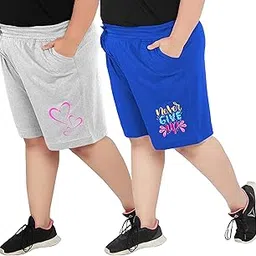 elite soul Womens Plus Size Cotton Shorts with Graphic Print (Pack of 2) | XL, 2XL, 3XL, 4XL, 5XL | Regular Fit | Yoga, Gym, Lounge, Nightwear & Casual Wear-picture-22