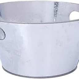 Enakshi® Ice Bucket Decor Bin Galvanized Beverage Tub for Buffet Holidays Anniversary|Collectibles | Barware | Ice Buckets-picture-38