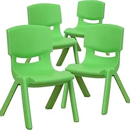 Little Fingers 12 inch School Classroom Stack Kids Chair,Green, 4-Pack-picture-40
