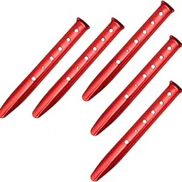 5Pcs Portable Tent Stakes Pegs Ground Nails Snow Sand Camping Red 31cm Outdoor Sports | Camping & Hiking | Tents & Canopies | Tent & Canopy Accessories-picture-32