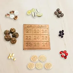 Kubera Lakshmi Pooja Set | Kubera Yantra, Coins, Gunja/Chirmi Red, White, Black, Gomti Chakra, Cowrie Shells, Lotus Seeds, Laghu Nariyal (9 Items 5 Nos Combo)-image-23