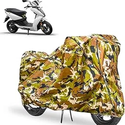 KRONIX Waterproof Bike Cover Compatible with Ather 450S All Weather, UV Heat Resistant, Dustproof, Triple Stitched, Windproof Elastic Bottom-picture-17