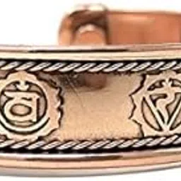 1 PC Magnetic Copper Bracelet/Kada- Pure Copper Healing Meditation Unisex Bracelet/Kada with Magnets for Men & Women | Healing Religious Copper Kada-image-26