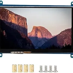 ASHATA 7 Inch Capacitive Touchscreen Monitor, 1024X600 LCD HDMI Display Screen, Support 5 Point Touch, Portable Monitor for Raspberry Pi, for Win7 Win8 Win10 System, Drive Free-picture-12