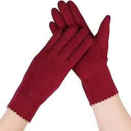 alamos Top Selling Unique Ladies hand gloves for winter Touchscreen Compatibility (Free Size)-picture-28