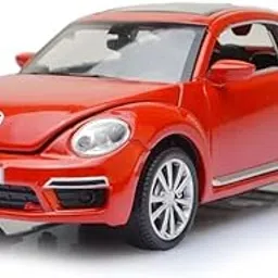 WOUXUN Scale Exclusive Die-cast Alloy Pull Back Toy | Compatible with New Beetle | 1-32 Metal Model Car with Sound & Light | Red Mini Edition-picture-32