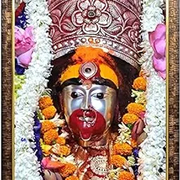 Tarapith Maa Tara Photo with Engineered Wood Wall Hanging Home Décor Religious Photo Frame for Home Office Prayer Room, (8 x 12, Without LED)-picture-38