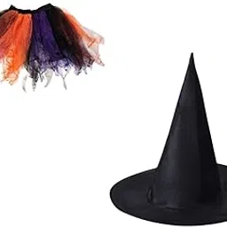 Kaku Fancy Dresses Holloween Skirt Cap Set For Girl|Skirt Cap Set For Annual Function/Holloween Party/Competition - Girl, 5-6 Years-image-75