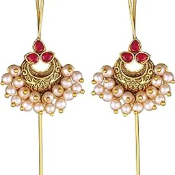 vfj vighnaharta fashion jewellery Vighnaharta Elite Charming ear cuff Pearl Earring for Women and Girls[VFJ2570ERG]-picture-37
