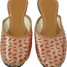 into the crafts Juttis for Women Printed Mules for Women-picture-49