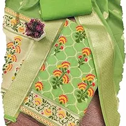 devangi Women's Banarasi Cotton Silk Unstitched Salwar Suit Dress Material With Dupatta(OM-ST-49-MAIN)-picture-18