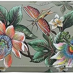 anuschka Women's Hand-Painted Genuine Leather RFID Blocking Three Fold Wallet-picture-35