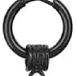 beyter Stainless Steel Dangle Traingle Hoop Earrings, Black for Men Boys-picture-13