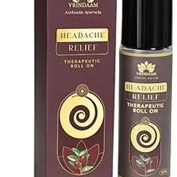 VRINDAAM Premium Headache Relief Roll on For Women | Quick Relief From Headache, Headache Relief | Reduce Tension & Anxiety | Natural Headache Roll On & Long Lasting Fragnance | Headache Relief - 8ml image 1