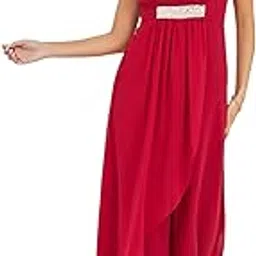 miss chase Women's V-Neck Sleeveless Wrap Regular-Length Jumpsuit-picture-49