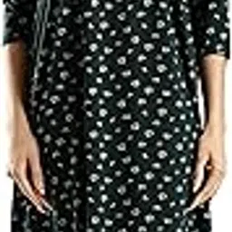 9shines label Stylish Cotton Blend Nighty Maxi for Women | Full Length Trendy Nightgown | Premium Nightdress | Nightwear | Embroidery Full Sleeve Nighty with Pocket (1294)-picture-10