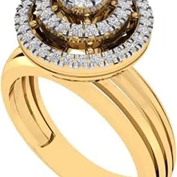 diamtrendz Gold Plated Pure 925 Sterling Silver Solitaire Ring | Diamond Ring for Women and Girls | Model RSY00005-picture-21