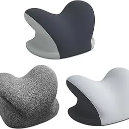 VISTORA Memory Foam Travel Neck Pillow Removable Cover Neck Cushion Face Down Pillow Dark Gray-picture-11