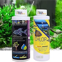 Aquatic Remedies (Pack of 2) Aquarium Fish Tank Water Conditioner (Chlor Away-100ml for Chlorine Remover & Amono -100ml for Ammonia Remover | Suitable for Fresh Water and Marine Water-picture-31