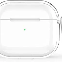 Silicone Soft Case Cover with Keychain for Airpods Pro 2 Case (2023/2022), AirPods Pro 2nd Generation Cover (Transparent)-picture-42