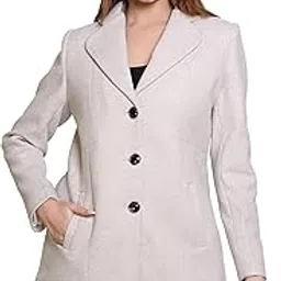 comfy sparrow Women’s Winter Wear Coat Regular Fit For Casual Wear | Collared Neck | Full Sleeve | Buttoned | Latest Stylish Coat Crafted With Comfort Fit-picture-16