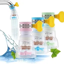 ZUDELLA |Adjustable Kitchen Splash Plastic| Water Saving Faucet Sprinkle Head Nozzle| Bathroom Tap-Multi Color| (2-PCS) image 1