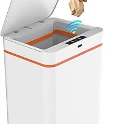 Smart Dustbin for Home - 13L Hanging Waterproof Touchless Sensor Dustbin with Lid, Waste Bin Trash Can for Kitchen Cabinet, Bathroom, Battery Operated (White)-picture-20