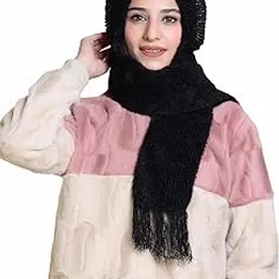 Winter Woolen Cap with Mufflers for Ladies - Knitted Muffler for Women & Girls - Stylish Cap for Winter Wear Scarf-image-21