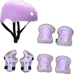 SAZ DEKOR Kids Bike Helmet Set Ventilation for Skateboarding Outdoor Sports Boys Girls Purple-picture-18