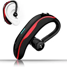 Sungive Bluetooth Headset,V5.3 Wireless Earpiece with Noise Canceling Mic for Cell Phones,Computer,PC 18 Hrs Talking Time IPX4 Waterproof for Driving/Business/Office（Red）-picture-19