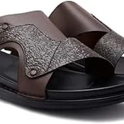 Imperio Men Textured Leather Sandals-image-24