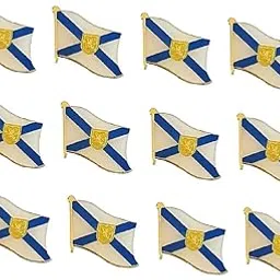 world flags direct Pack of 12 Nova Scotia Flag Lapel Pins, Enamel Tie & Hat Pin Badges for all Canadian Provinces, 12 Flag Lapel Pins, Metal, no gemstone-picture-18