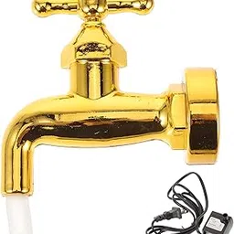 SEWOART Invisible Faucet Floating Water Fountain Courtyard Water Fountain Outdoor Water Spigot Table top Fountain Invisible tap Plants Decor Floating Magical Fountain Rural Props Plastic-picture-26