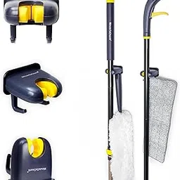 MinuteToCleanIt Vhb, Abs Heavy Duty Broom Holder (Pack of - 6) Wall Mounted Mop Holder for Wall, Self Adhesive, No Drilling, Space-Saving, Waterproof, Durable Organizer for Kitchen or Garage image 1