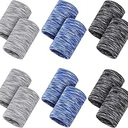 6 Pairs Cooling Wristbands Athletic Exercise Wrist Sweatband Ice Cooling Sweat Absorbing Wristband for Men Women Gym Yoga Sports-image-30