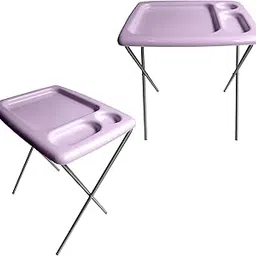 Folding TV Tray Table (Set of 2), Pastel Lavender, 17 x 22 x 26 inches, Portable Indoor-Outdoor Glamping Trays with space for TV dinners, Laptop, Utensils, and Drinks-picture-27