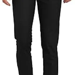 turtle Men Poly Viscose Ultra Slim Fit Black Formal Trouser-picture-21