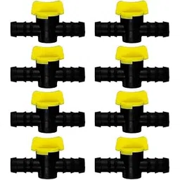 APPSTER Drip Irrigation Accessories 16 mm Plastic Straight Connector with Tap Joiner Regulator Flow Adjustor | Pipe Joint Connectors - (Pack of 50)-picture-10