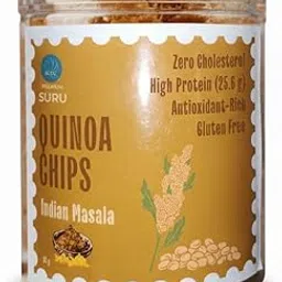 SURU Premium Quinoa Chips, Indian Masala Flavour, High Protein 25.6g, Gluten Free, Zero Cholesterol, 80g-picture-12