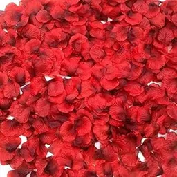 BowieMall® 300 Pcs Silk Rose Flower Petals for Wedding Decoration Romantic (Red)-image-48