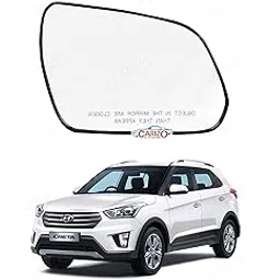 CARIZO® Rear View Mirror Glass (Right/Driver Side) Compatible with Hyundai Creta (Type-1) 2015-2020-image-78
