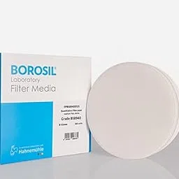 Borosil Filter Papers 125 mm, Quantitative Round Sheets (Pack of 100), Cellulose Filter Paper, Chemistry Lab Experiments for Schools or Laboratory Activities-image-54