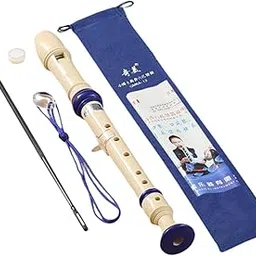 German Soprano Recorder Flute Musical Instrument for Instrument Player Blue-picture-29