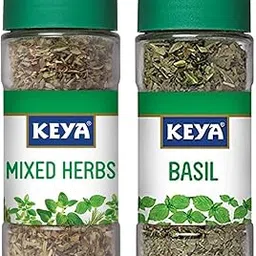 Keya 100% Natural Mixed herbs | Pure & Refreshing| Organic Dried Herb, 23gm & Keya Basil for Pizza/pasta Seasoning (Freeze Dried), Imported Herb Sprinkler,12gm-picture-26