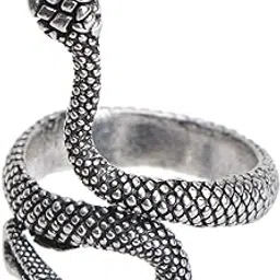 Slver colour snack ring unisex-image-6