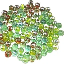 CLUB BOLLYWOOD® 100Pcs Solid Marbles Ball Crafts Pinball Gift 16mm Game Beads for Home,|Toys & Hobbies | Marbles|100 Marbles Balls-image-6
