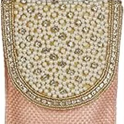 vanya handicraft collection Women's Longing to Buy Pearl Silk Saree Mobile Clutch (Baby Pink)-picture-47