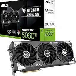 ASUS TUF Gaming GeForce RTX ™ 5060 Ti 16GB GDDR7 OC Edition Gaming Graphics Card (PCIe® 5.0, HDMI®/DP 2.1, 3.1-Slot, Military-Grade Components, Protective PCB Coating, axial-tech Fans)-image-38