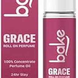BAKE Grace Attar Oil 100% Concentrated Perfume Oil Roll on Fragrance|24 Hours Stay & Alcohol Free For Men & Women-White Oud (10ml) image 1